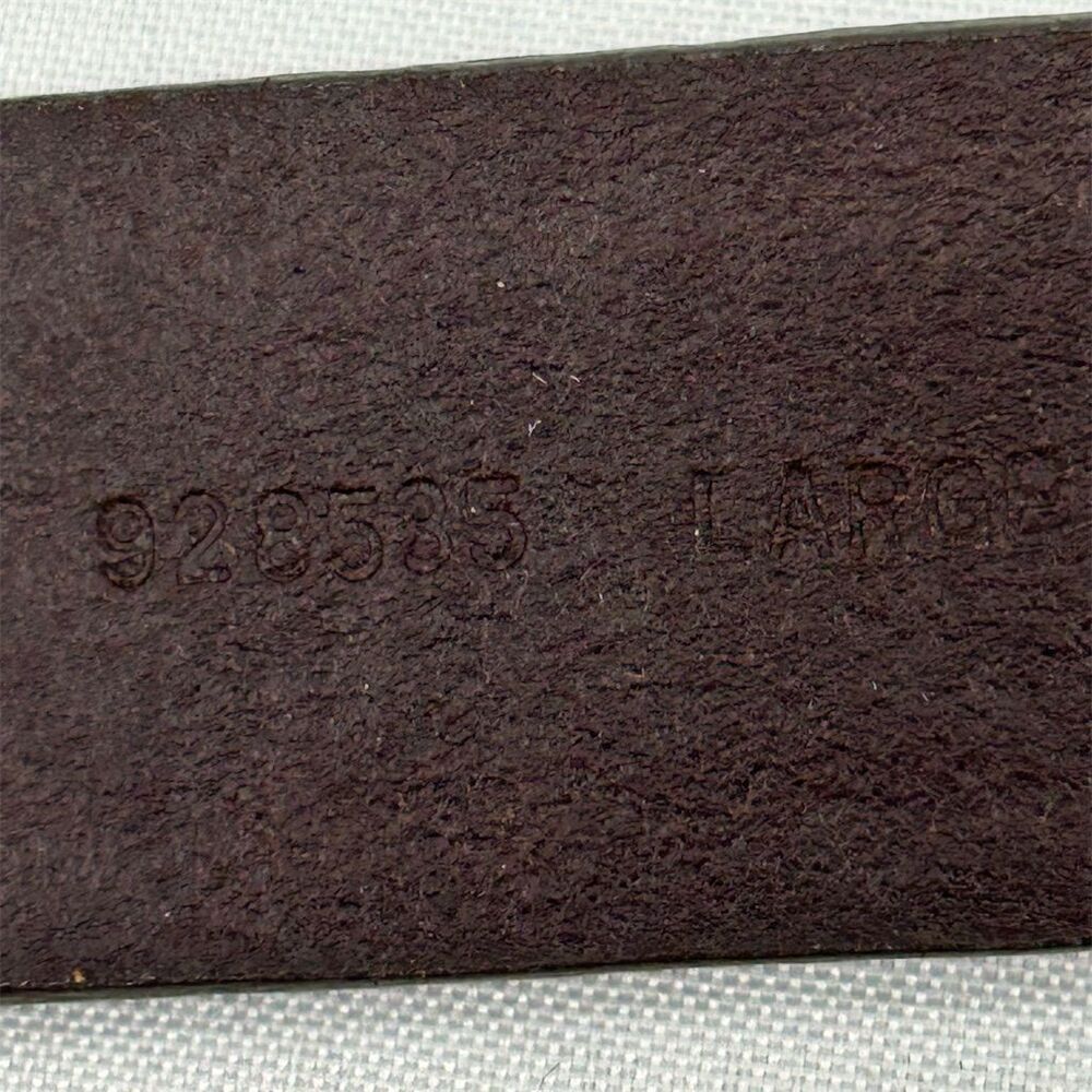 GUESS Woman's Brown Leather Belt w/ Turquoise Buckle Size Large Western Vintage - Picture 11 of 16